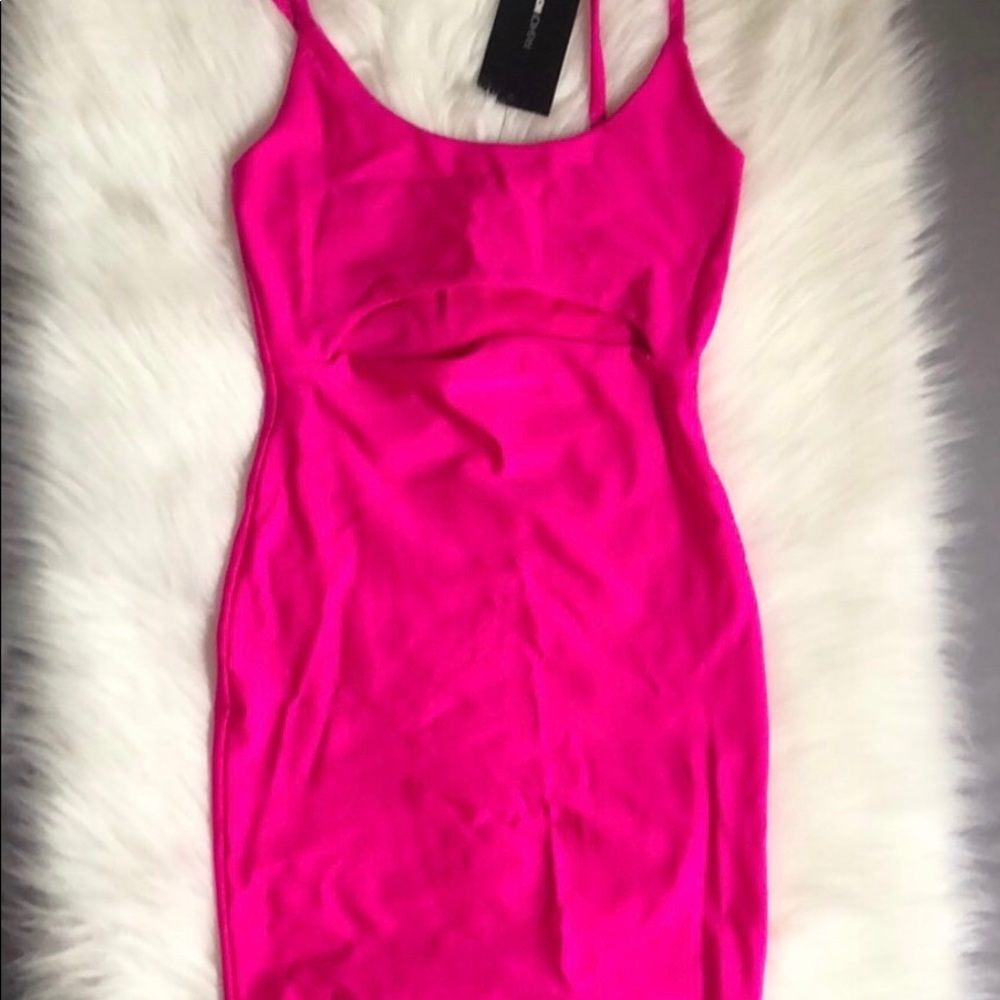 Pink spaghetti straps mini